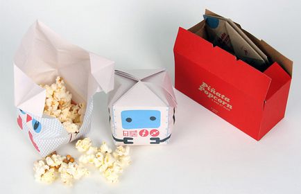 Prezentare generală a ambalajului creativ pentru popcorn