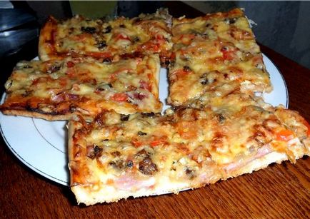 Pizza a kemencében Protvino recept egy fotó