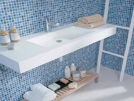 Placi de mozaic pentru tipurile de baie si tehnologie de styling, renovare si proiectare a baii