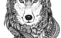 A szakaszos rajz farkas