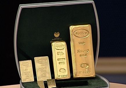 Vásárlás arany, mint aranyrúd megvenni a bank, az ár a kis veretlen bank
