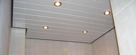 Стеля у ванній кімнаті з пластикових панелей фото етапів монтажу