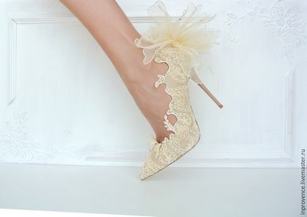 Приголомшливі весільні туфлі своїми руками
