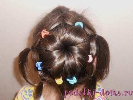 Зачіска з гумками для дівчаток, коробочка ідей і майстер-класів