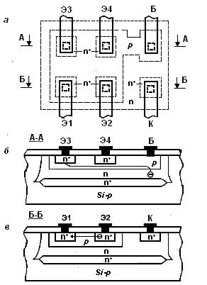 Розробка засобів обчислювальної техніки, многоеміттерного транзистори