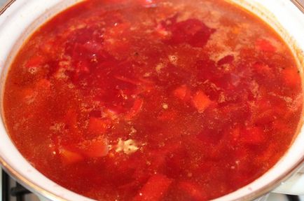 Rețetă borsch cu carne de vită fără cartofi pas cu pas cu fotografii