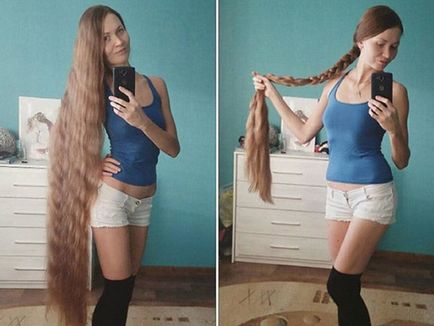 Російська рапунцель мешканка Барнаула на спір відрощує волосся вже 14 років