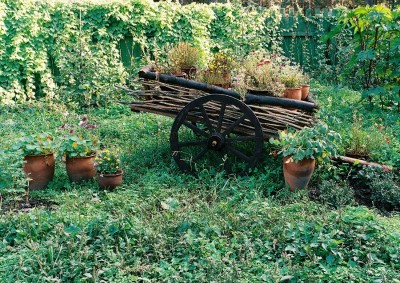 Сад в сільському стилі особливості ландшафту і меблів