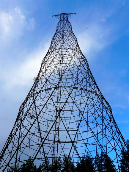 Shukhov Tower az Oka leírás, design, fotó