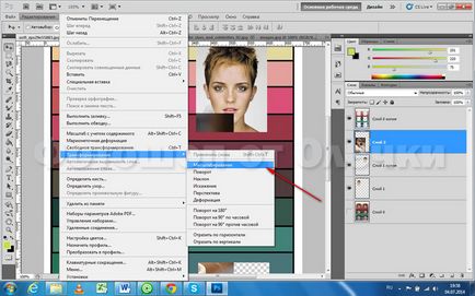 Sablon létrehozása a Photoshop, Photoshop Olechka