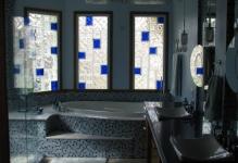Скляні блоки для перегородок склоблоки у ванній кімнаті, фото, душова кабіна, розмір цегли