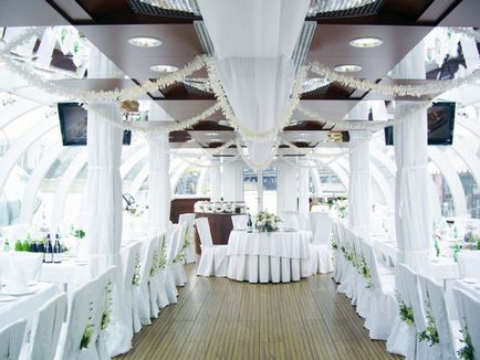 Esküvői egy jachton tengerbe ötletek, esküvői forgatókönyv Esküvői Oroszországban és a FÁK