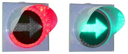 Світлофорні секції з вбудованим червоним сигналом