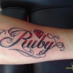 Ruby tatuaje valoare, fotografii și cele mai bune schițe