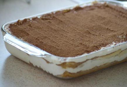 Tort de biscuiți cu rețete de mascarpone