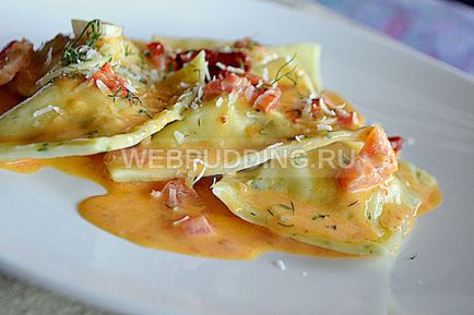 Tortellini lazac recept fotókkal, hogyan kell főzni