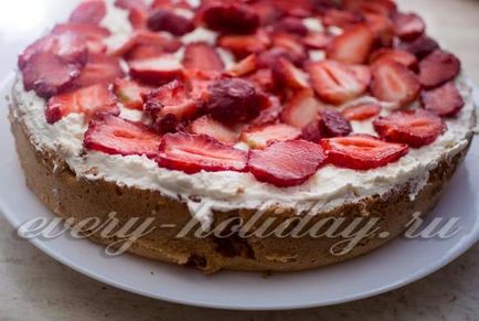 Torta epres recept lépésről lépésre fényképek otthoni