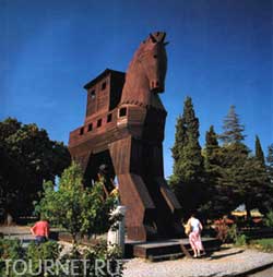Cal troian în orașul canakkale din Turcia