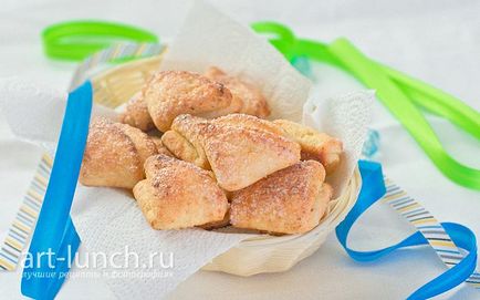 Сирне печиво - конвертики - покроковий рецепт з фото