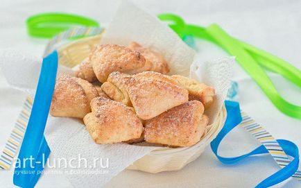 Túrós keksz - borítékok - lépésről lépésre recept fotók