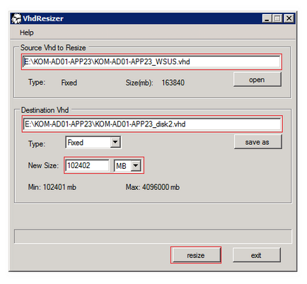 Reducerea dimensiunii unui fix vhd cu vhd resizer - blog-it-kb