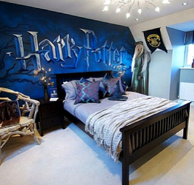 Чарівна кімната в стилі Гаррі Поттера (багато фото)