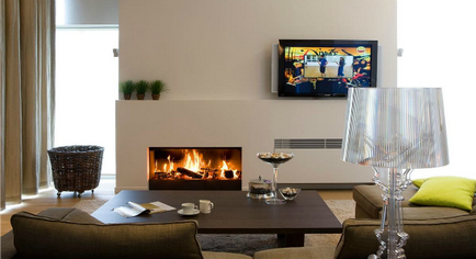 Вбудований камін в стіні (вбудований) Вбудований камін в стіні