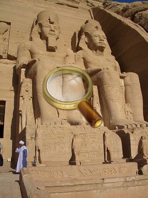 Templul din Abu Simbel din Egipt - Ramses și non-terarii