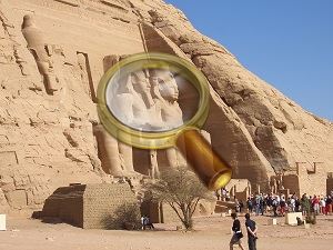 Templul din Abu Simbel din Egipt - Ramses și non-terarii