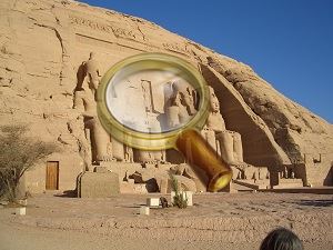 Templul din Abu Simbel din Egipt - Ramses și non-terarii