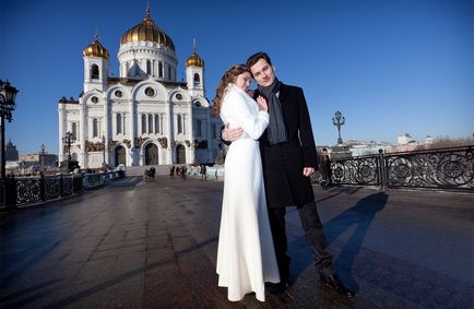 Templul lui Hristos Mântuitorul - fotografia de nuntă și o plimbare în Moscova