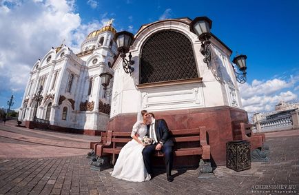 Templul lui Hristos Mântuitorul - fotografia de nuntă și o plimbare în Moscova