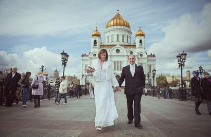 Templul lui Hristos Mântuitorul - fotografia de nuntă și o plimbare în Moscova