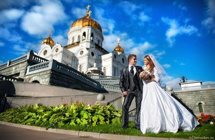 Megváltó Krisztus-székesegyház - az esküvői fotózásra, és egy séta a moszkvai