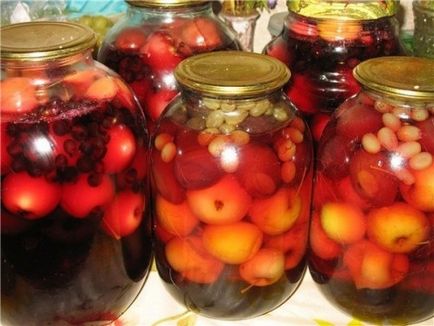 Fructe compotate cu mere - retete pentru prelate