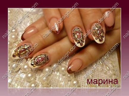 Рідкі камені на нігтях, дизайн нігтів