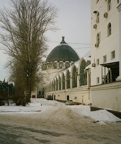 Poster legnagyobb város, szép és elfelejtett WK pavilon - archív