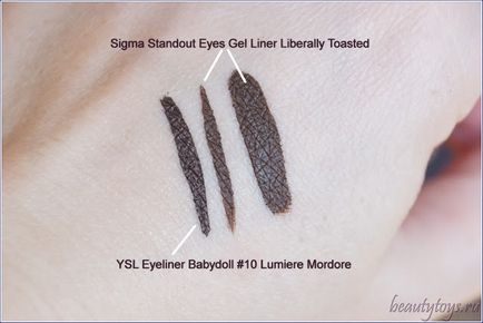 Jucarii de frumusete sigma standout ochi gel eyeliner liber toasted sigma ochi liner perie e11