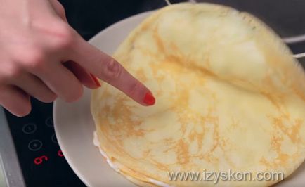 Palacsinta torta tejföllel recept fotókkal és videó