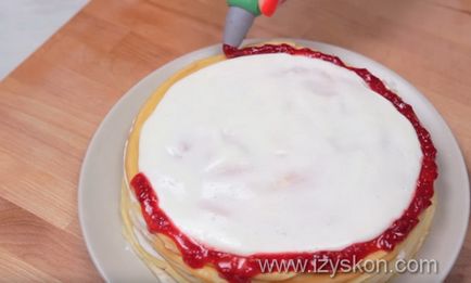 Palacsinta torta tejföllel recept fotókkal és videó