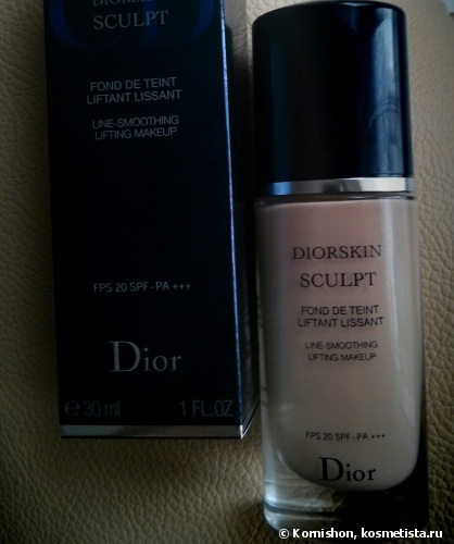 Dior diorskin sculpt line-smoothing lifting makeup spf 20 # 020 light beige - розгладжує