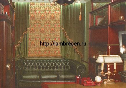 Дизайн кабінету, штори, ламбрекени, домашній текстиль своїми руками