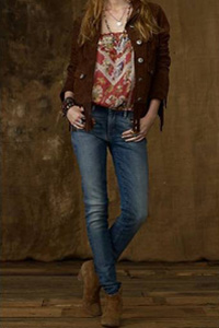 Jeans cu amprente - de la culori delicate la luminoase în 2012