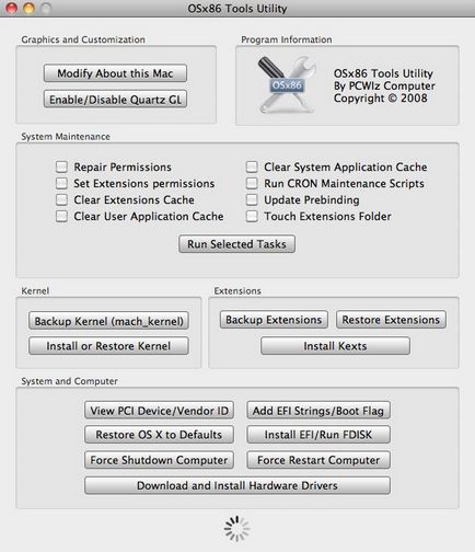 Efistudio, kext ajutor b7, osx86tools