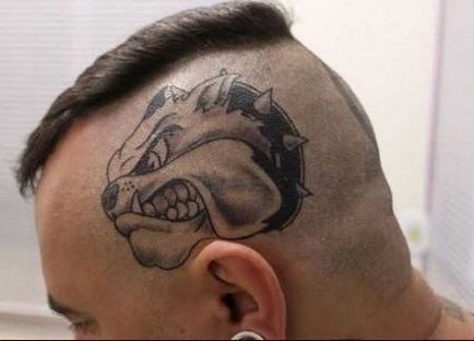 Fotografii și schițe de tatuaje bulldog