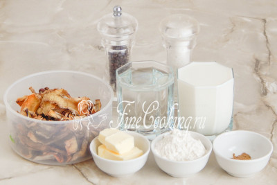 Грибний соус із сушених грибів - рецепт з фото