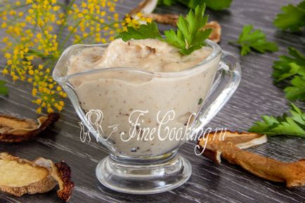 Грибний соус із сушених грибів - рецепт з фото