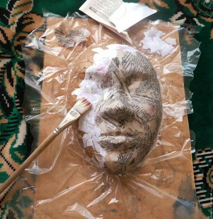Ізготоаленіе інтер'єрної маски з підручних матеріалів - ярмарок майстрів - ручна робота, handmade