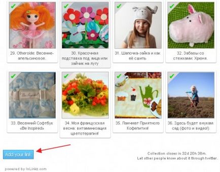 Як додати роботу в галерею inlinkz, блоги мам