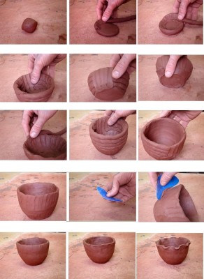 Як ліпити посуд з глини, уроки ліплення